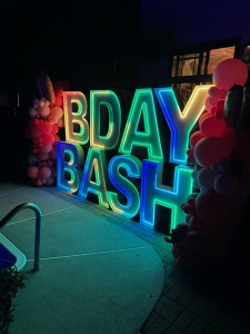 BDAY Bash LED Marquee