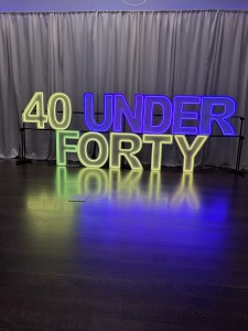 40 Under Forty LED Marquee