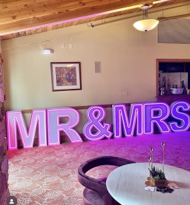 MR & MRS LED Marquee