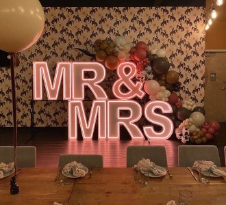 MR & MRS LED Marquee